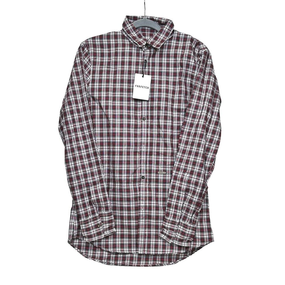 DSQUARED2 plaid check pattern shirt Sz IT46